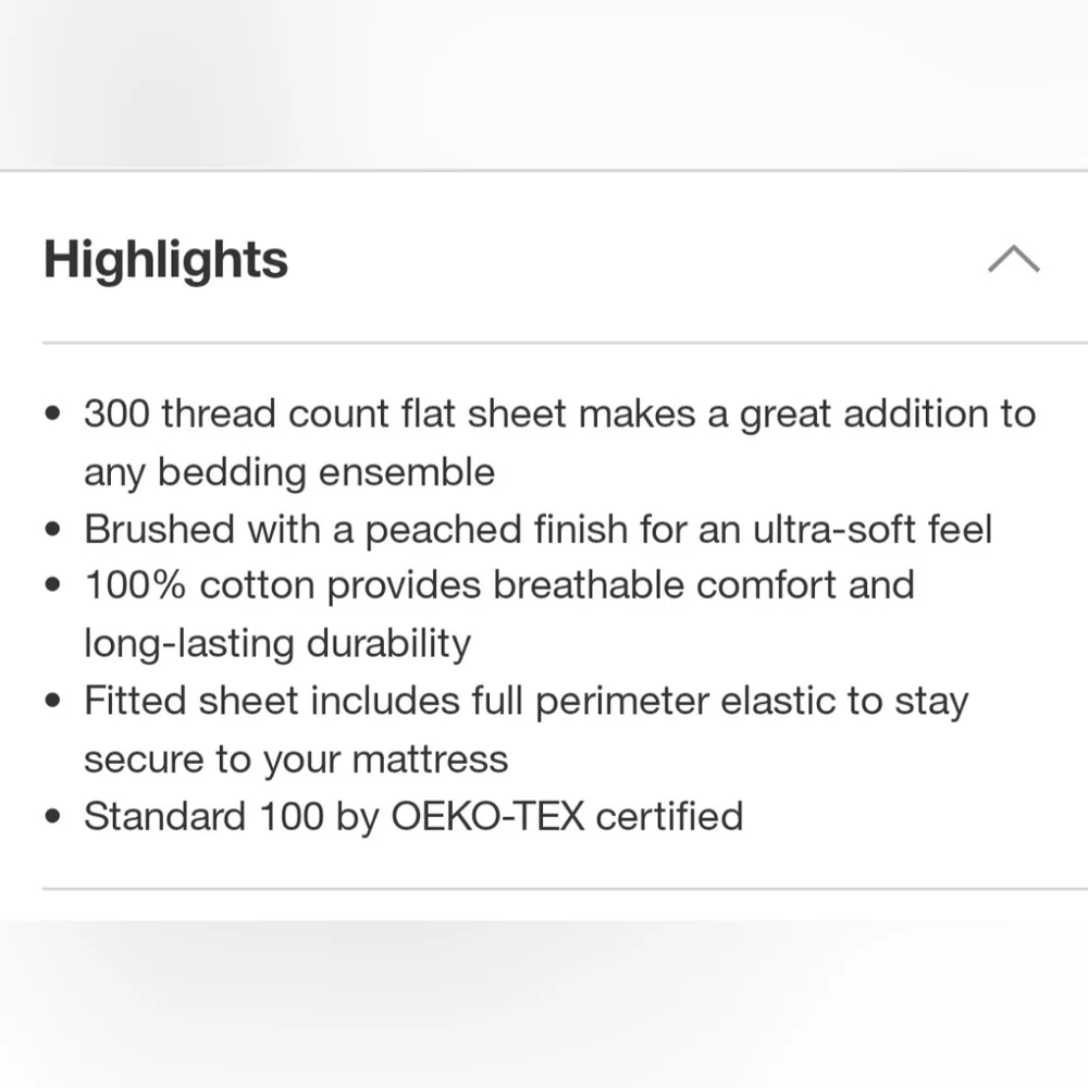 Threshold Twin 300 Thread Count Ultra Soft Flat Sheet Gray